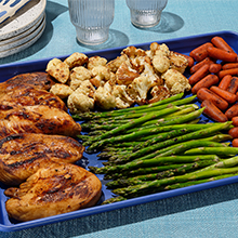 Balsamic Sheet Tray Chicken with Vegetables