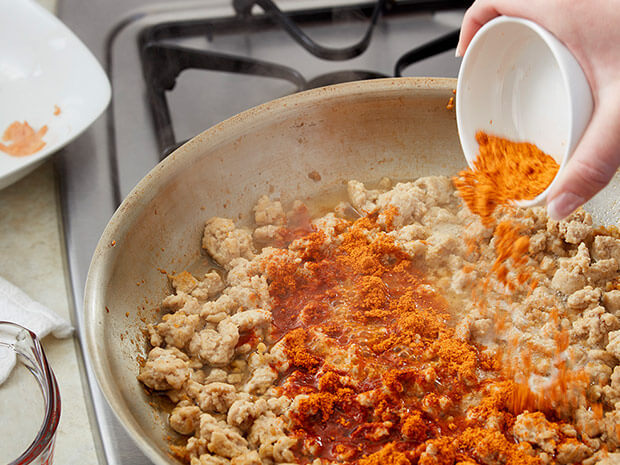 Step 1 Cheesy Chicken Taco Baked Potato Step 1