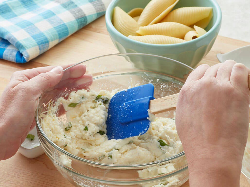 Step 2 Chicken Stuffed Shells with Alfredo Sauce Step 2