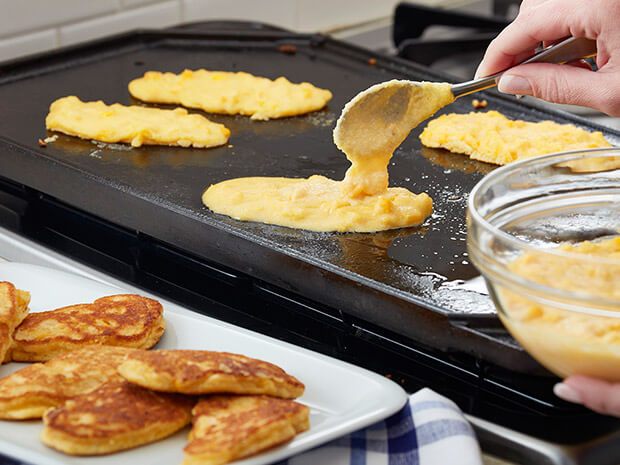 Step 3 Chicken Corn Fritter Sandwich Step 3