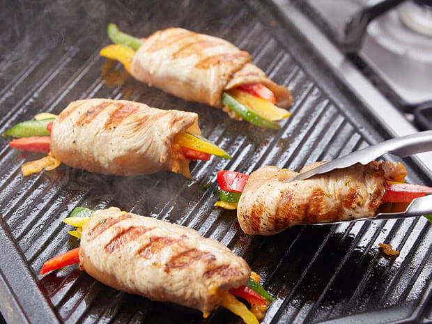 Step 3 Grilled Chicken Fajita Roll Ups Step 3