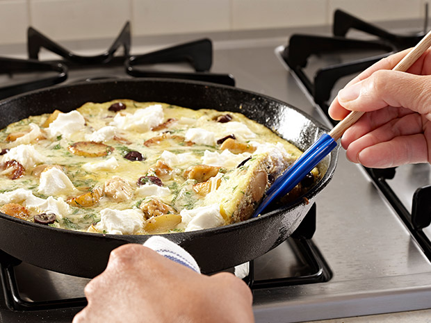 Chicken Frittata With Kalamata Olives Step 3