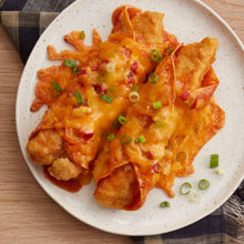 Crispy Chicken Enchiladas