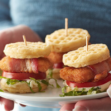 Chicken Waffle BLTs