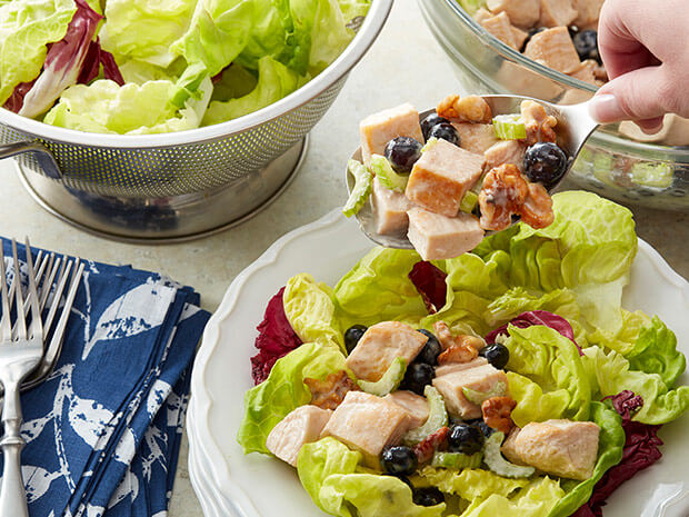 Step 4 Creamy Maple Chicken and Blueberry Salad Step 4