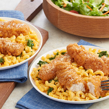 Crispy Chicken Mac and Cheese