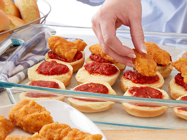 Step 2 Chicken Parmesan Sliders Step 2