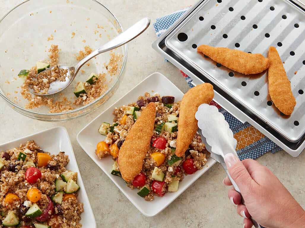 Gluten Free Chicken Tenders and Quinoa Salad Step 4