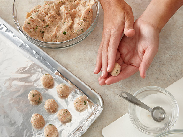 Step 1 Moroccan Chicken Meatballs with Chickpea Stew Step 1
