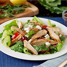 Greek Tomato and Feta Salad with Chicken and Lemon-Oregano Vinaigrette ...