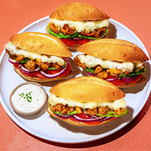 Green Chili Chicken Torta