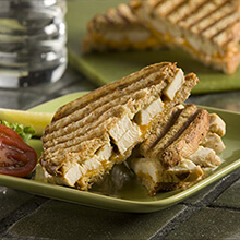 Grilled Cheese and Chicken Panini Sandwiches