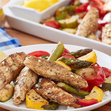 Grilled Chicken and Vegetable Basket Salad