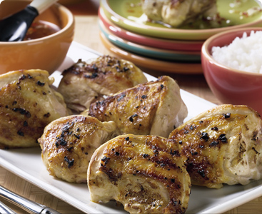 Grilled Chicken with Hot and Sweet Dipping Sauce Ta Da