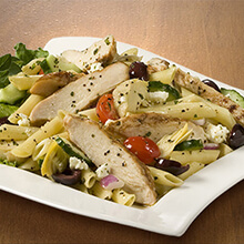 Greek Pasta and Chicken Salad