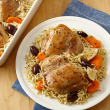 Lemon Chicken and Orzo One Pan Meal