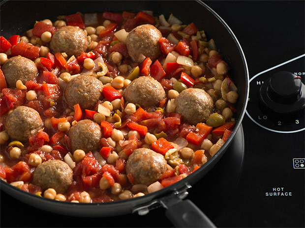 Step 3 Moroccan Chicken Meatballs with Chickpea Stew Step 3