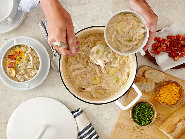 Step 4 Hearty Chicken & Corn Chowder | Perdue Recipe Step 4