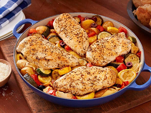 Step 4 Rustic One Pan Chicken Siciliano Recipe | Perdue Step 4