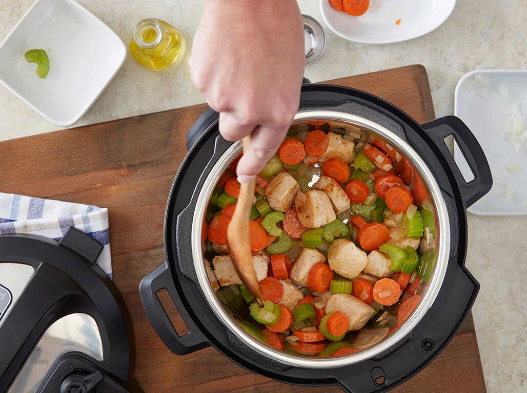 Step 1 Pressure Cooker Chicken Zoodle Soup Step 1
