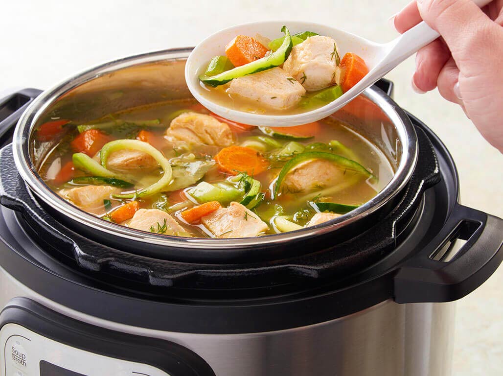 Step 4 Pressure Cooker Chicken Zoodle Soup Step 4