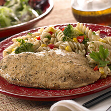 Pasta Primavera and Chicken