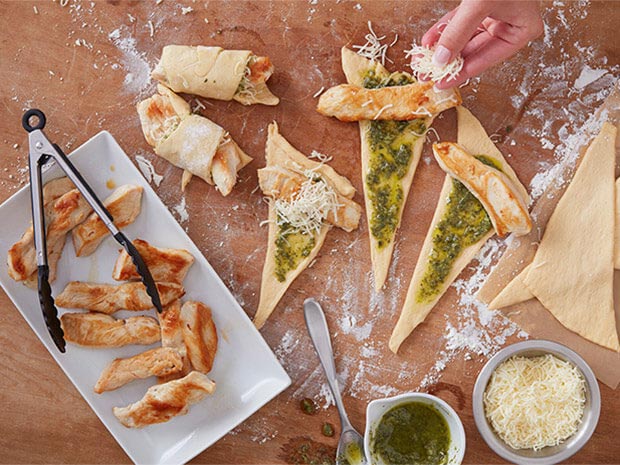 Step 2 Parmesan Pesto Chicken Roll Ups Step 2