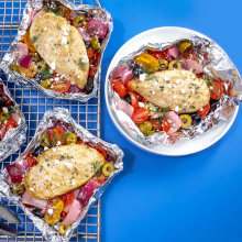 Greek Chicken Foil Packets