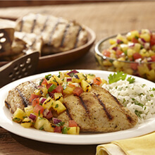 Grilled Mojo Chicken with Pineapple Salsa