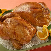 Orange Ginger Glazed Cornish Hen