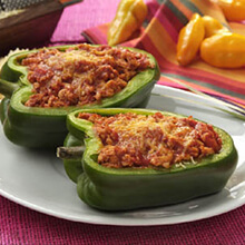 Peppers Stuffed with Ground Chicken