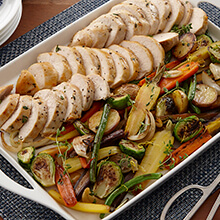 Sheet Pan Roasted Chicken And Vegetables