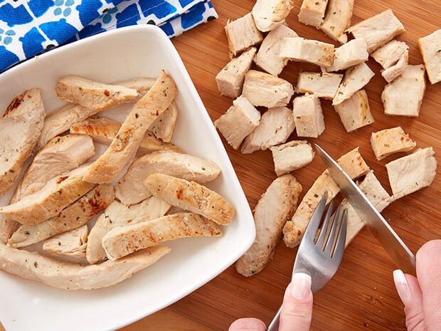 Step 1 Apple Pecan Chicken Salad Boats Step 1