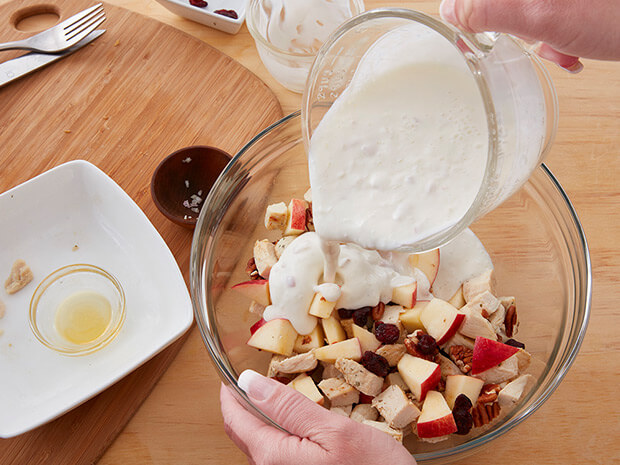 Step 3 Apple Pecan Chicken Salad Boats Step 3