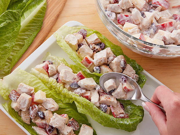Step 4 Apple Pecan Chicken Salad Boats Step 4