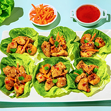 Sesame Ginger Lettuce Wraps