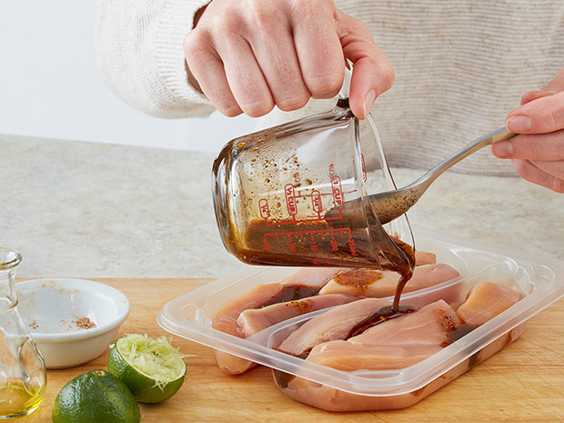 Step 1 Sheet Pan Chili-Lime Chicken Fajitas Step 1