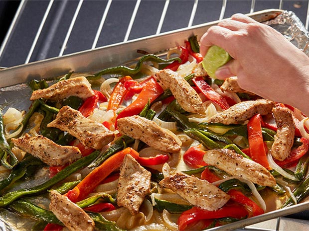 Step 3 Sheet Pan Chili-Lime Chicken Fajitas Step 3