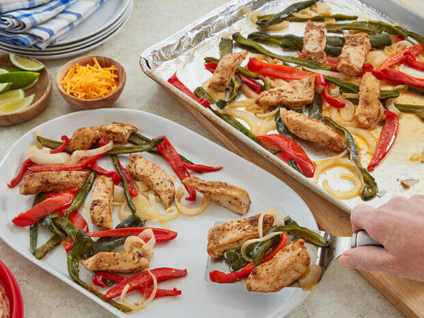 Step 4 Sheet Pan Chili-Lime Chicken Fajitas Step 4