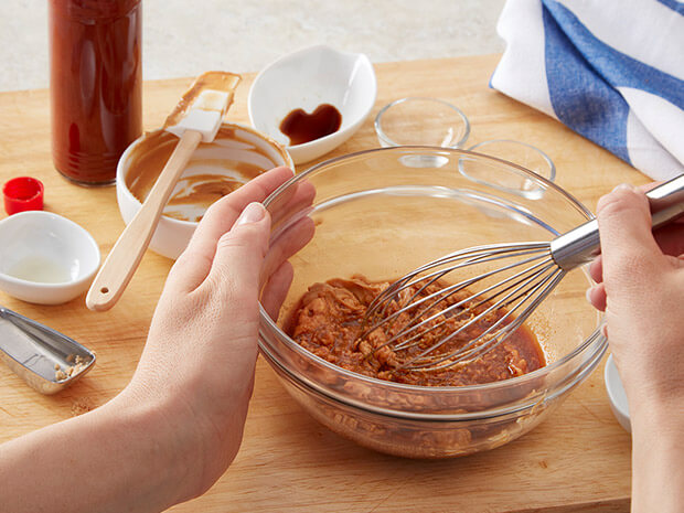 Skewered Chicken Nuggets Satay with Quick Peanut Dipping Sauce Step 3