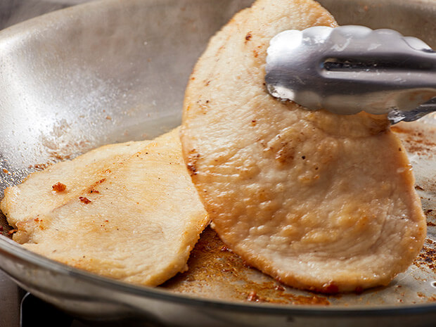 Step 2 One-Pan Skillet Chicken Cacciatore | Perdue Step 2