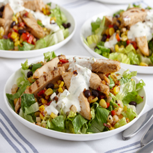Southwestern Style Chicken Fajita Salad