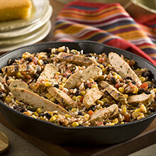 Easy Chicken and Black Bean Skillet