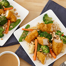 Stir-Fried Chicken and Peanut Sauce