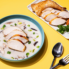 Thai Drunken Beer Can Chicken in Coconut Beer Broth