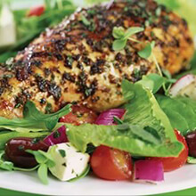 Greek Salad Olive-Grilled Chicken