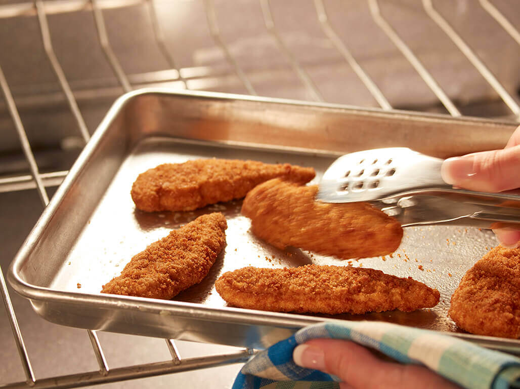 Chicken Strips with Zucchini Noodles and Pesto Step 1