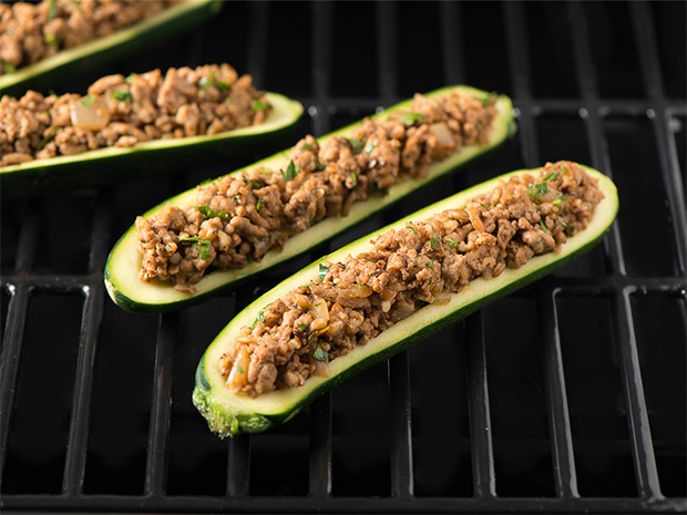 Bulgur and Turkey Stuffed Zucchini Step 2