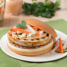 Banh Mi Turkey Burgers