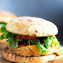 Cheddar BBQ Chicken Burger